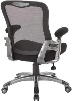 Office Star Faux Leather Mesh Back Manager’s Chair [EMH6918T] -Office Chairs Unlimited Sales office star faux leather mesh back manager s chair emh6918t 29582750318743