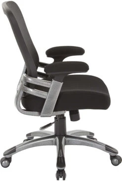 Office Star Faux Leather Mesh Back Manager’s Chair [EMH6918T] -Office Chairs Unlimited Sales office star faux leather mesh back manager s chair emh6918t 31685940543639