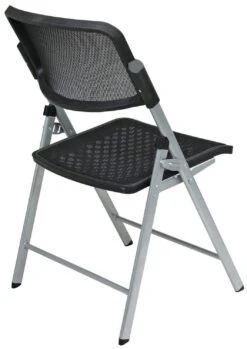Office Star Pro-Line II™ Deluxe Folding Chair Black ProGrid® Seat And Back, 2-Pack [81608] -Office Chairs Unlimited Sales office star pro line ii deluxe folding chair black progrid seat and back 81608 29162142630039
