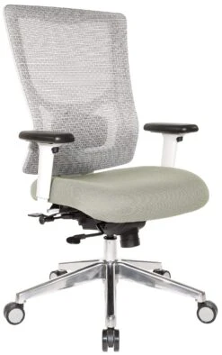 Office Star Pro-Line II™ ProGrid® White Mesh Mid Back Chair [95672-5882]