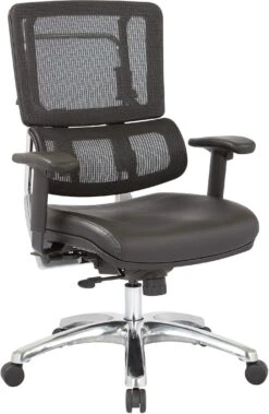 Office Star Pro-Line II™ Vertical Black Mesh Back Chair [99662C-R107]