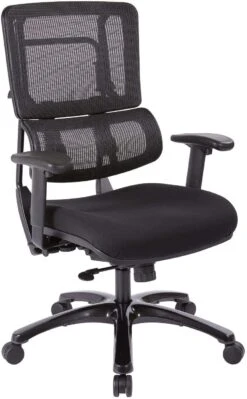 Office Star Pro-Line II™ Vertical Black Mesh Back Chair [99663B-30]