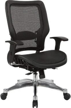 Office Star Space Seating® Black Vertical Mesh Back Chair [63-T117C63C]