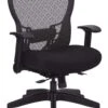 Office Star SpaceGrid Back Chair Memory Foam Mesh Seat In Black [529-M3R2N6F2]