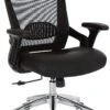 Office Star Work Smart™ Black Bonded Leather Seat Chair [EMH6921C-EC3]