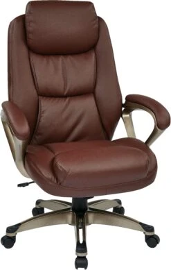 Office Star Work Smart™ Executive Cocoa / Leather Chair [ECH89181]