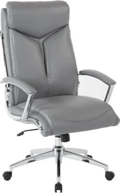 Office Star Work Smart™ Executive High Back Chair Faux Leather [FL90071C] -Office Chairs Unlimited Sales office star work smart executive high back chair faux leather fl90071c charcoal grey 29138812993687