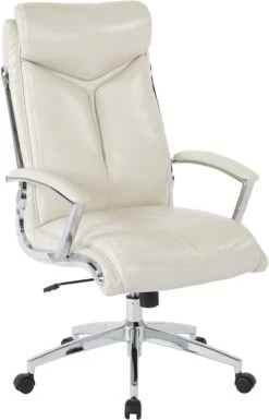 Office Star Work Smart™ Executive High Back Chair Faux Leather [FL90071C] -Office Chairs Unlimited Sales office star work smart executive high back chair faux leather fl90071c cream 29138831933591