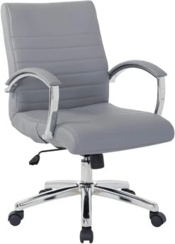 Office Star Work Smart™ Executive Low Back Chair [FL92011C] -Office Chairs Unlimited Sales office star work smart executive low back chair fl92011c charcoal 31692144312471