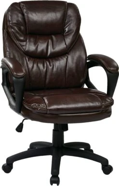 Office Star Work Smart™ Faux Leather Managers Chair [FL660] -Office Chairs Unlimited Sales office star work smart faux leather managers chair fl660 chocolate faux leather u2 29138602197143