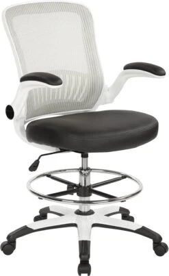 Office Star Work Smart™ Mesh Back Drafting Chair [DC6900WH]