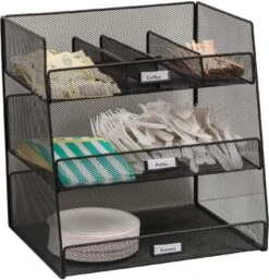 Onyx™ Breakroom Organizer Mesh Black [3293BL]