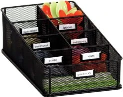 Onyx™ Condiment Carton Mesh Black [3291BL]