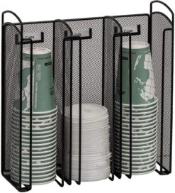 Onyx™ Cup & Lid Holder Mesh Black [3292BL]