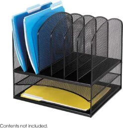 Onyx™ Desk Organizer 2 Horizontal / 6 Upright Mesh [3255]