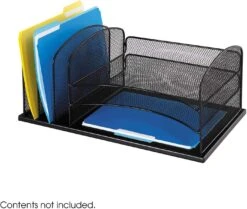 Onyx™ Desk Organizer 3 Horizontal / 3 Upright Mesh [3254]