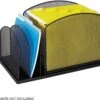 Onyx™ Desk Organizer Hanging File / 2 Upright Sections Mesh Black [3259BL]