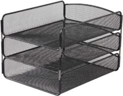 Onyx™ Desk Organizer Triple Tray Mesh [3271]