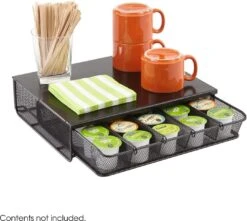 Onyx™ Hospitality Organizer 1 Drawer Mesh Black [3274BL]