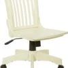 OSP Designs Deluxe Armless Wood Bankers Chair With Wood Seat [101]