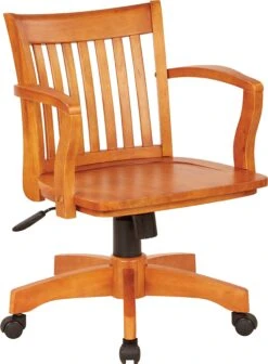 OSP Designs Wood Bankers Desk Chair [105]