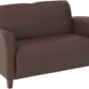OSP Furniture® Wine Eco Leather Office Loveseat [SL2272-EC6]