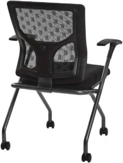 Pro-Line II™ ProGrid® Checkered Mesh Back Folding Chair Titanium Set Of 2 [84270-30] -Office Chairs Unlimited Sales pro line ii progrid checkered mesh back folding chair titanium set of 2 84270 30 13692859613324