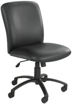 Safco 500 Lb. Heavy Duty Office Chair [3490] -Office Chairs Unlimited Sales safco 500 lb heavy duty office chair 3490 black vinyl bv no arms 31693113622679