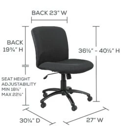 Safco Mid Back 24/7 Chair With 500 Lb. Capacity [3491] -Office Chairs Unlimited Sales safco mid back 24 7 chair with 500 lb capacity 3491 38646244540664