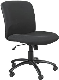 Safco Mid Back 24/7 Chair With 500 Lb. Capacity [3491] -Office Chairs Unlimited Sales safco mid back 24 7 chair with 500 lb capacity 3491 black fabric bl no arms 29053016604823