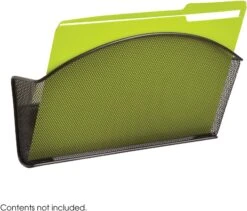 Safco Onyx Magnetic Mesh Single File Pocket (Qty. 6) [4176]