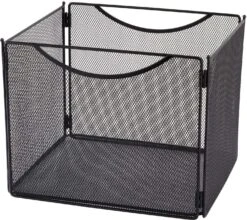 Safco Onyx Mesh Desktop Box File, 10"D (Qty. 6) [2170]