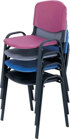 Safco Polypropylene Stacking Chairs, 4 Pack [4185]