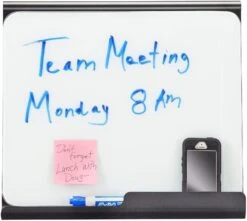 Safco Wave Desk Accessory, Desktop Whiteboard & Magnetic Document Stand [3220]