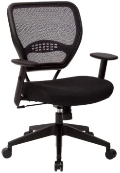 Space Seating® Air Grid Deluxe Mesh Task Chair, Black [5500]