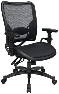 Space Seating Dual Function Ergonomic Mesh AirGrid Chair [6236]