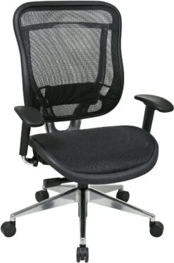 Space Seating® Executive High Back Mesh Chair Aluminum Base [818A-11P9C1A8]