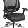 Space Seating® Executive High Back Mesh Chair Leather Seat [818A-41P9C1A8]