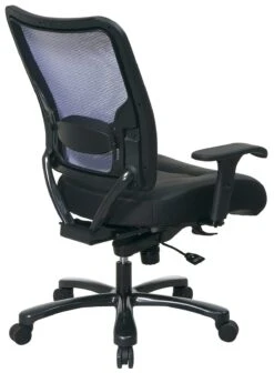 Space Seating Mesh Back Leather Big And Tall Chair [75-47A773] -Office Chairs Unlimited Sales space seating mesh back leather big and tall chair 75 47a773 31852728516759