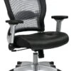 Space Seating® Professional Light Air Grid® Back Bonded Leather Chair [327-E36C61F6]