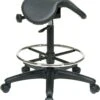 Work Smart Adjustable Saddle Seat Backless Drafting Stool [ST205]