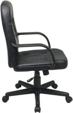 Work Smart Eco Leather Mid Back Office Chair [EC3393] -Office Chairs Unlimited Sales work smart eco leather mid back office chair ec3393 29455364391063