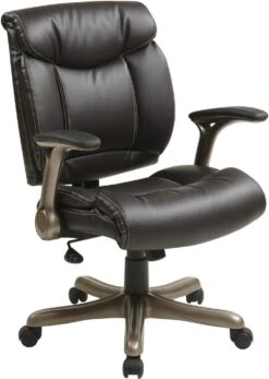 Work Smart™ Executive Bonded Leather Chair Cocoa / Espresso [ECH8967K5-EC1]