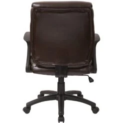 Work Smart™ Faux Leather Managers Chair With Flip Arms [FL89675] -Office Chairs Unlimited Sales work smart faux leather managers chair with flip arms fl89675 29471278170263