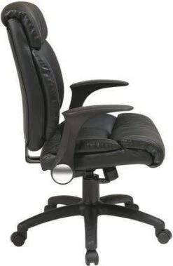 Work Smart™ Faux Leather Managers Chair With Flip Arms [FL89675] -Office Chairs Unlimited Sales work smart faux leather managers chair with flip arms fl89675 31679084855447