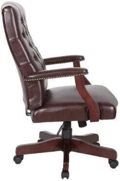 Work Smart Traditional Executive Chair With Padded Arms [TEX232] -Office Chairs Unlimited Sales work smart traditional executive chair with padded arms tex232 37799804731640