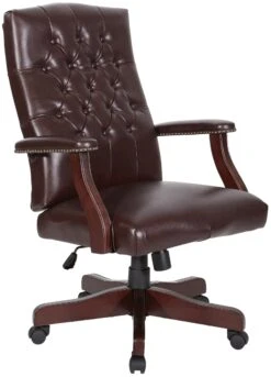 Work Smart Traditional Executive Chair With Padded Arms [TEX232]